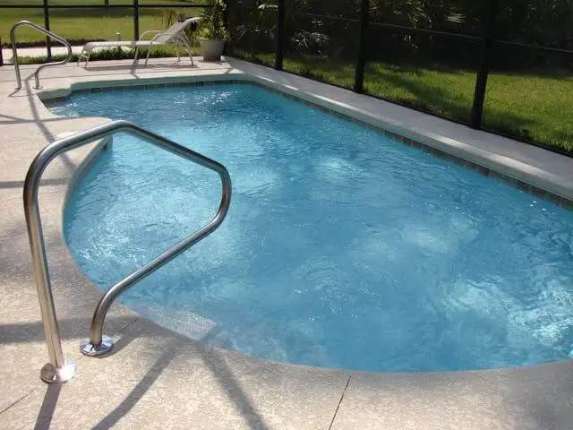 Stamped concrete pool deck Jacksonville with decorative finish